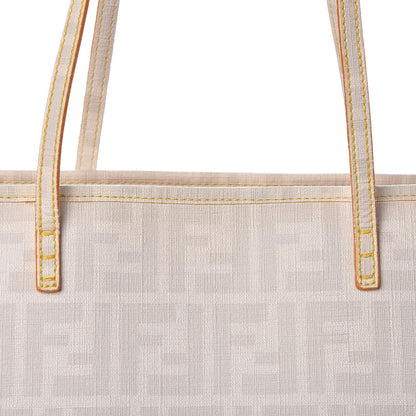 Fendi Zucca Spalmati Medium Roll Tote Bianco 7 of 9