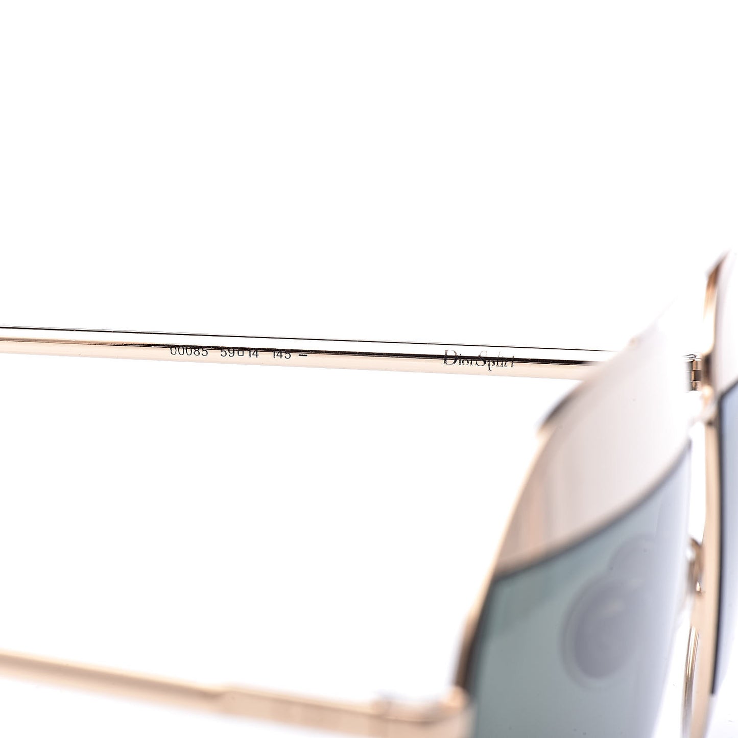 Split 1 Aviator Sunglasses Gold Silver