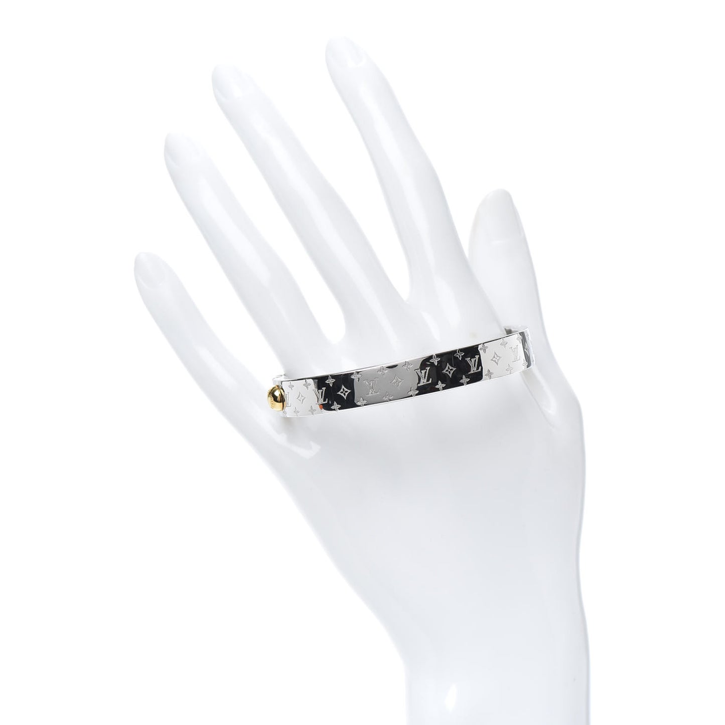 Palladium Monogram Nanogram Cuff M