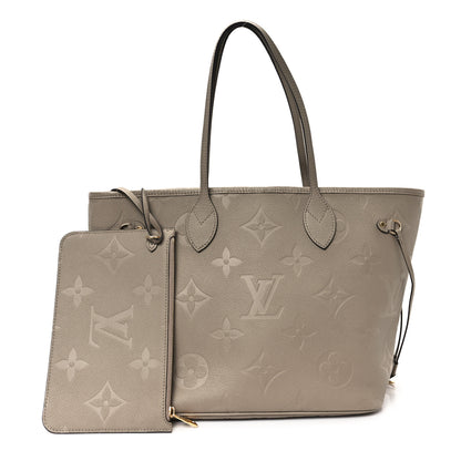 Louis Vuitton Empreinte Monogram Giant Neverfull MM Tourterelle 3 of 11