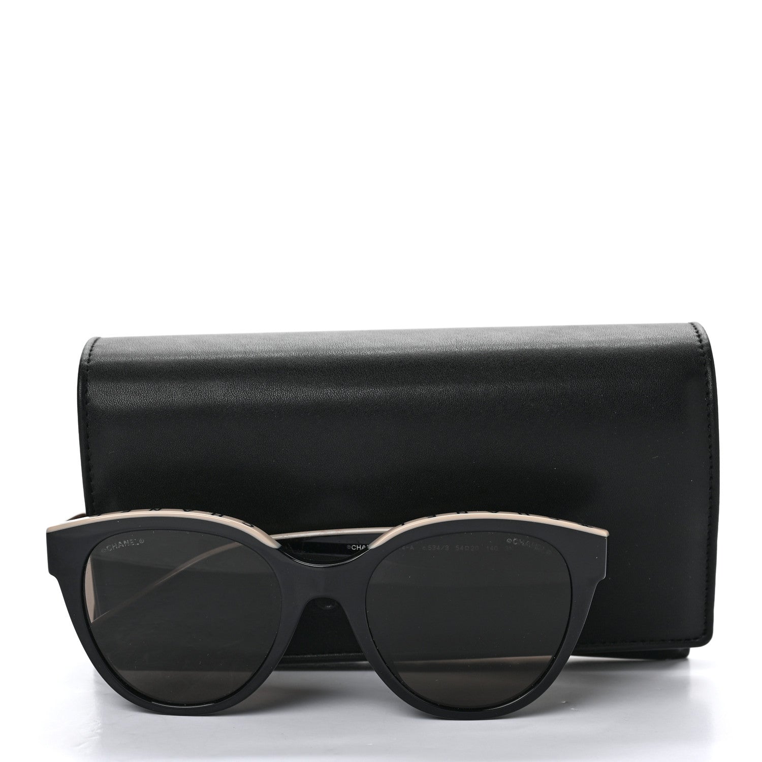 Chanel Acetate CC Butterfly Sunglasses 5414-A Black 8 of 8