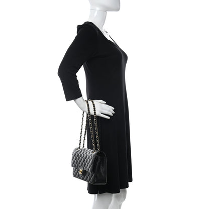 Chanel Caviar Quilted Medium Double Flap Black 2 of 9