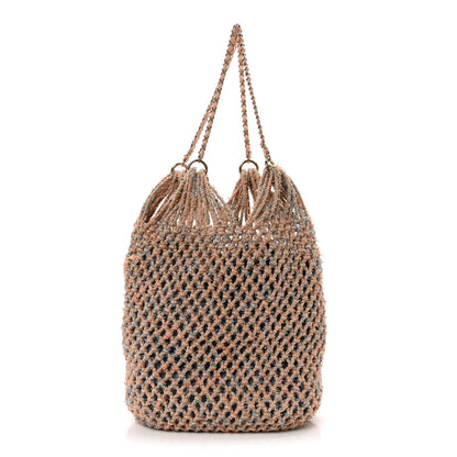 Chanel Lambskin Mixed Fibers Large Shopping Bag Beige Pink 1 of 11