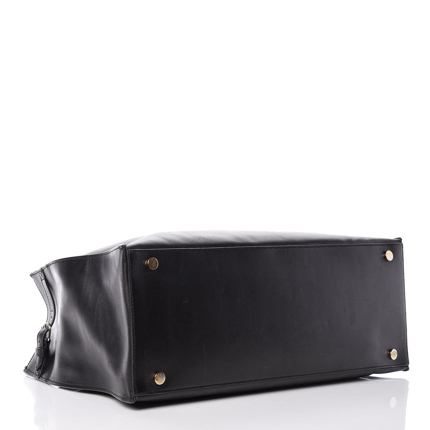 Calfskin Elaphe Snakeskin Padlock Nude Work S Top Handle Black