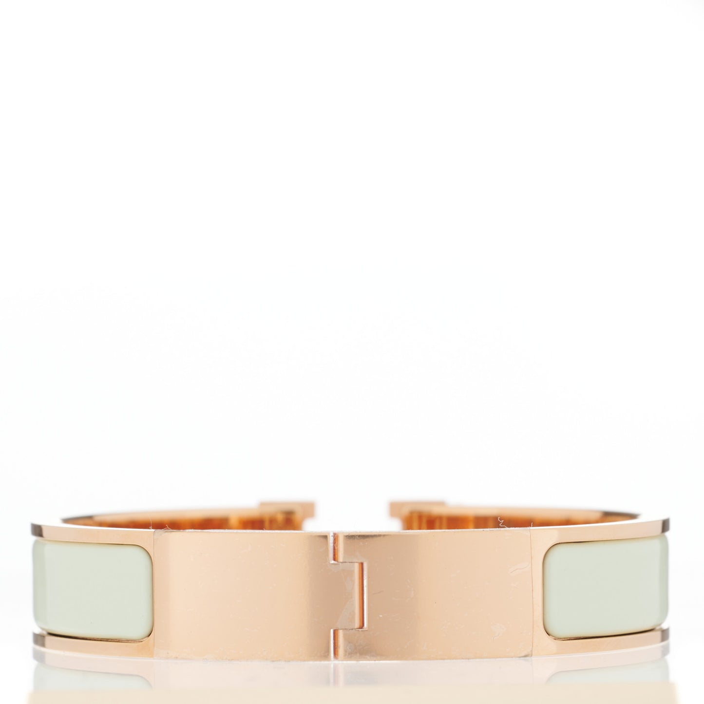 Enamel Narrow Clic Clac H Bracelet PM Vert Fizz