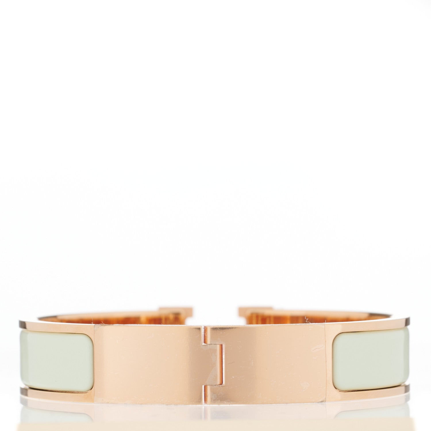 Hermes Enamel Narrow Clic Clac H Bracelet PM Vert Fizz 2 of 4