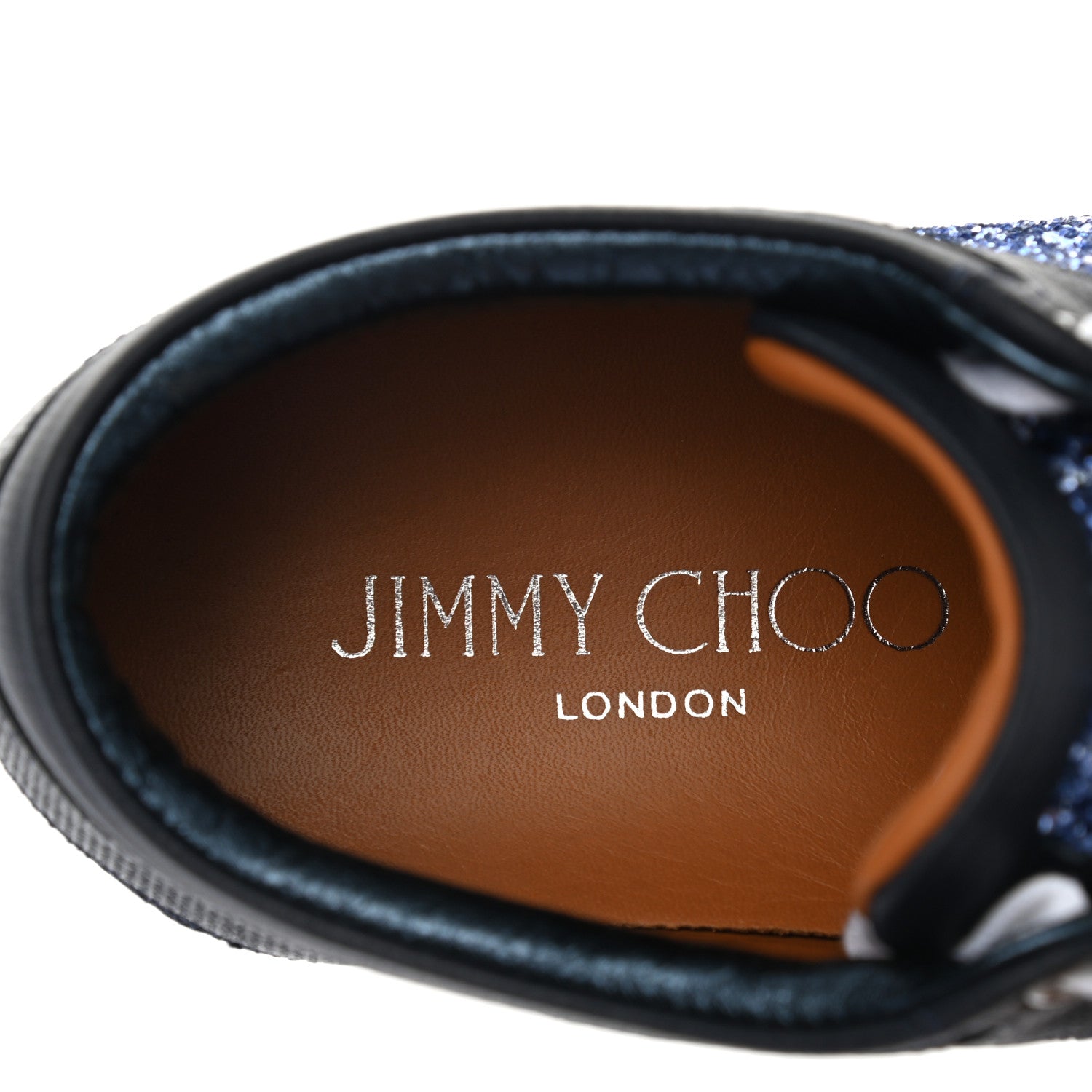 Jimmy Choo Glitter Miami Sneakers 36.5 Blue 7 of 10