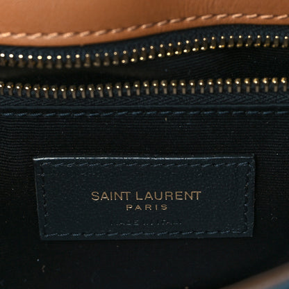 Saint Laurent Denim Suede Monogram Medium Niki Chain Satchel Blue Cinnamon 6 of 9