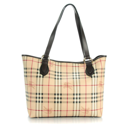 Burberry Haymarket Check Large Nick Tote Chocolate 1 of 8