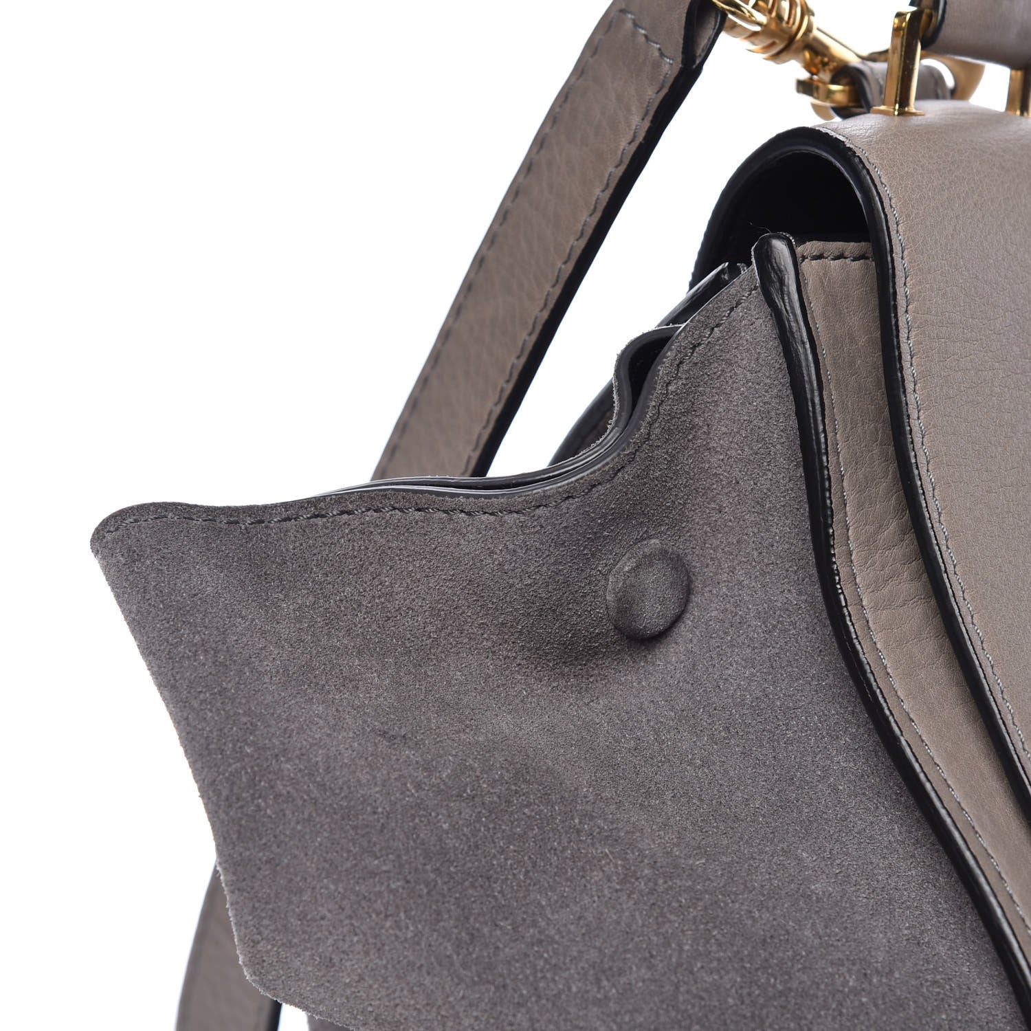 Celine Calfskin Suede Medium Trapeze 13 of 13