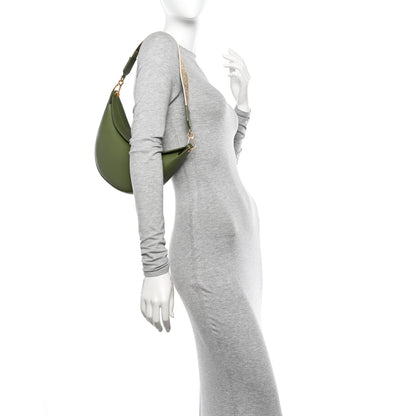 Loewe Satin Calfskin Jacquard Small Luna Bag Avocado Green 2 of 10