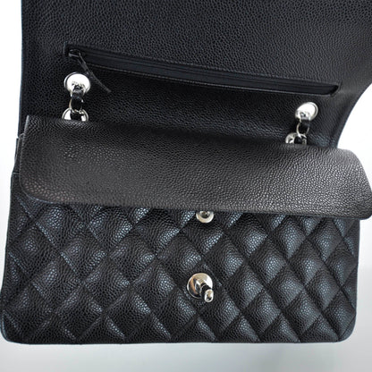 Chanel Caviar Quilted Medium Double Flap Black 8 of 12