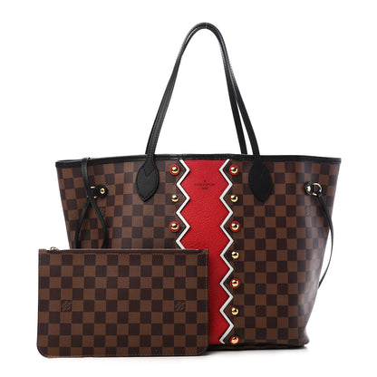 Louis Vuitton Damier Ebene Karakoram Neverfull MM 1 of 9
