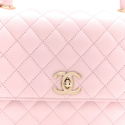 Chanel Caviar Quilted Small Coco Handle Flap Light Pink 7 of 11