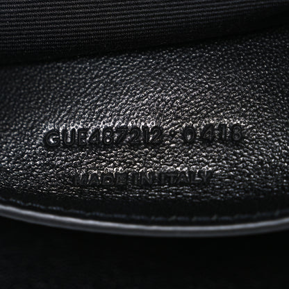Saint Laurent Sheepskin Matelasse Chevron Monogram Large College Satchel Black 6 of 9