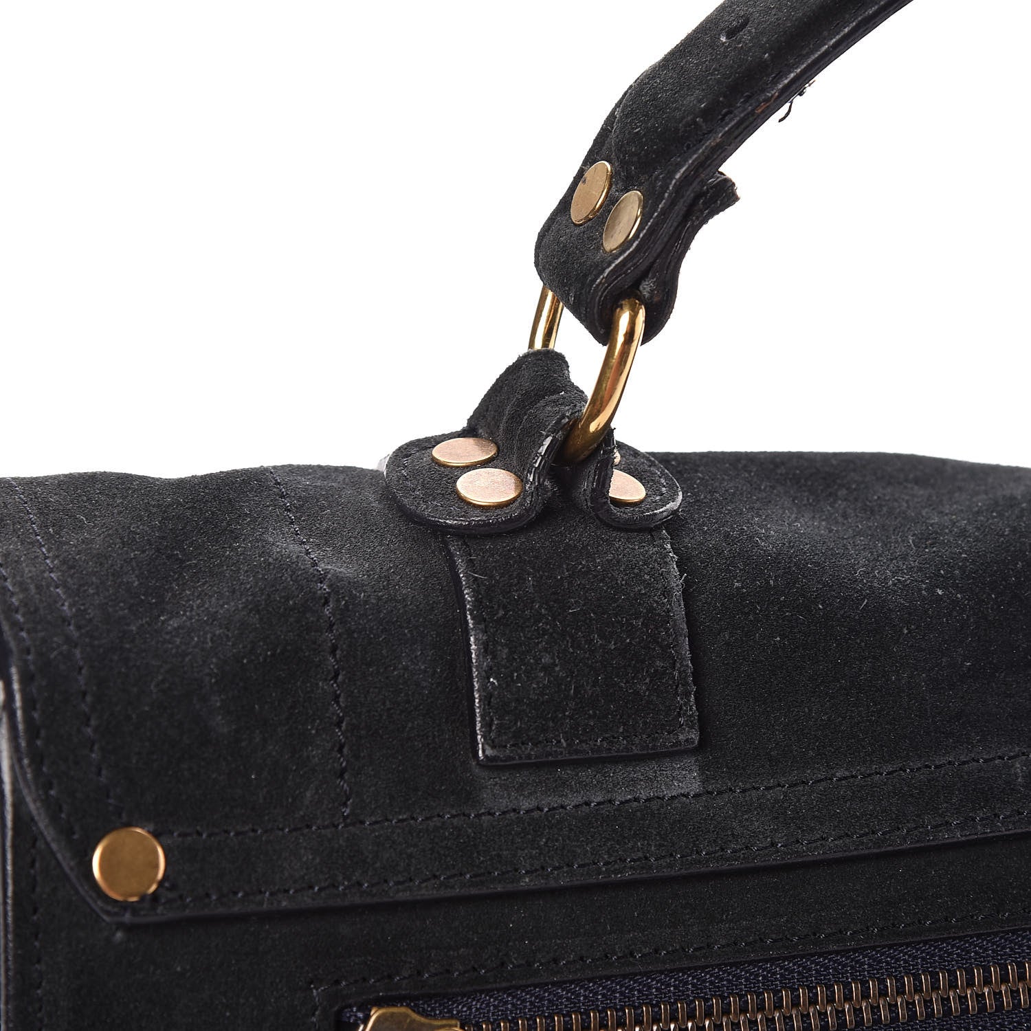 Proenza Schouler Suede Medium PS1 Satchel Navy 16 of 25