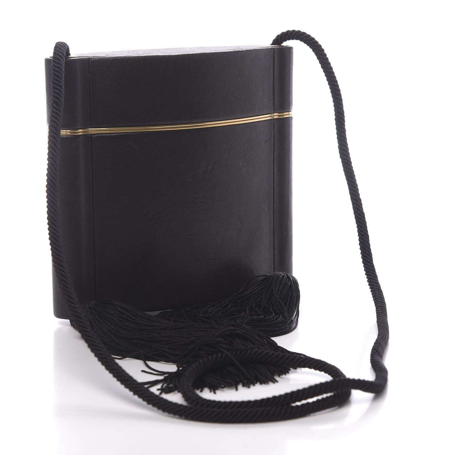 Saint Laurent Lambskin Monogram Opyum Tassel Bag Black 3 of 15