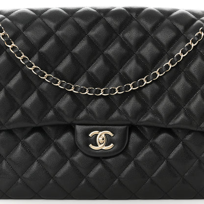 Chanel Caviar Quilted XXL Travel Flap Bag Black 8 of 11