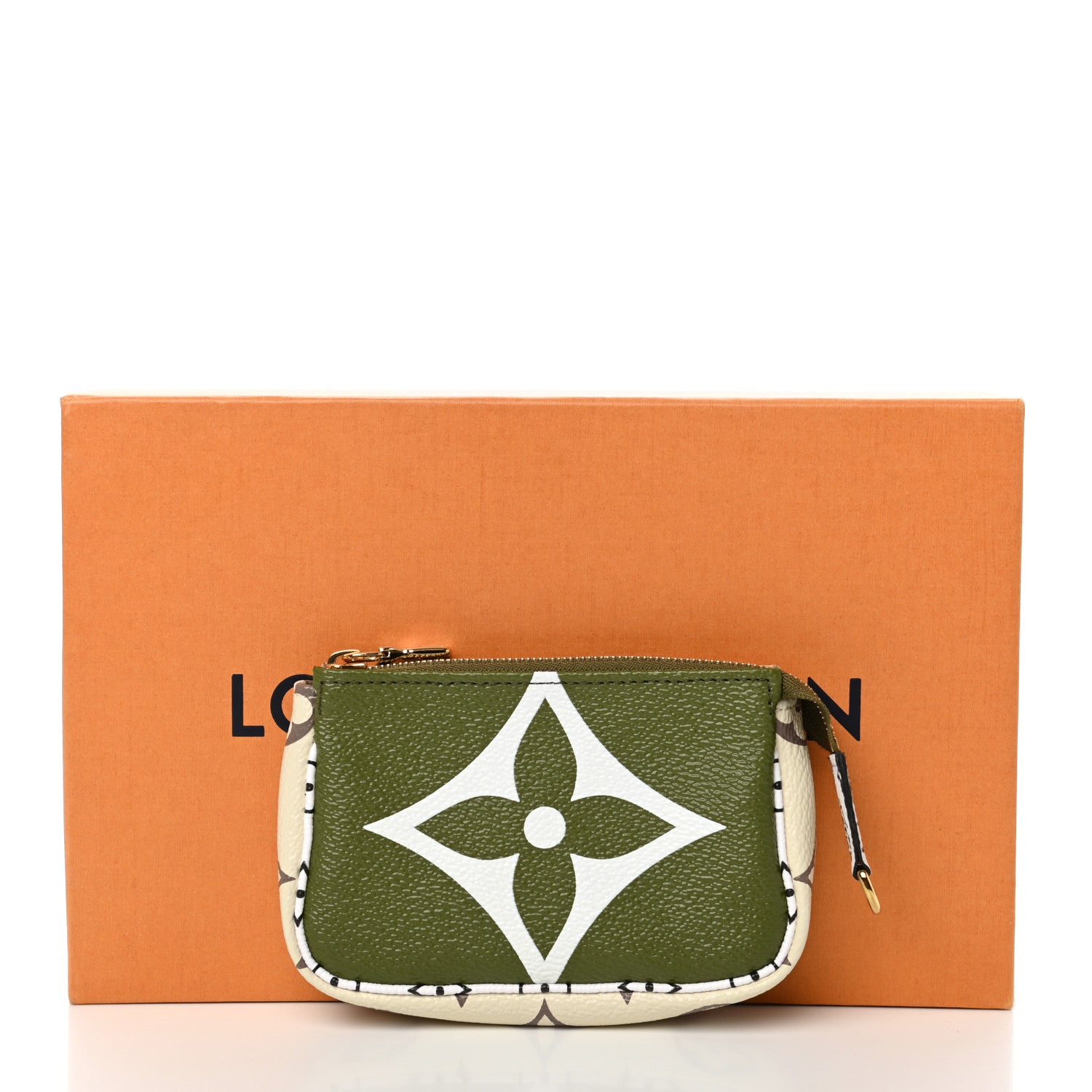 Louis Vuitton Monogram Giant Micro Pochette Accessories Kaki White 9 of 9