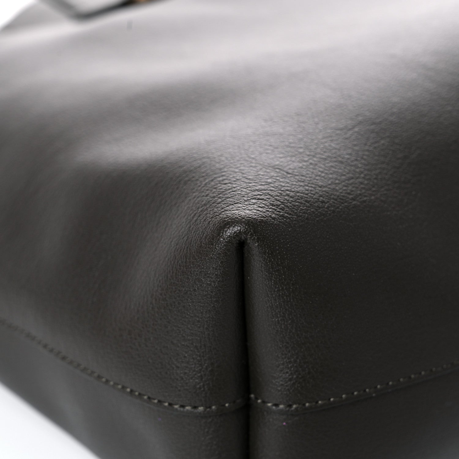 Saint Laurent Calfskin Medium Shopping Tote Haunting Green 7 of 15