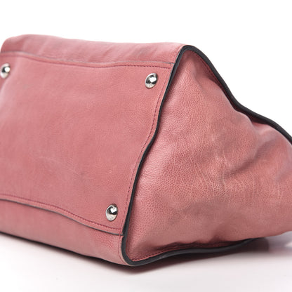 Prada Glace Calf Small Twin Pocket Tote Pink 7 of 10