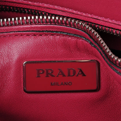 Prada Scamosciato Suede Twin Pocket Tote Fuxia 7 of 12