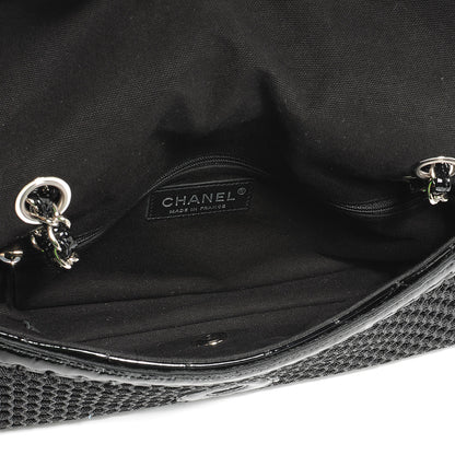 Chanel Patent Net Large La Madrague Tote Black 7 of 9