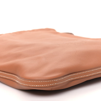 Hermes Cheri Calfskin Bridado Backpack Gold 7 of 8