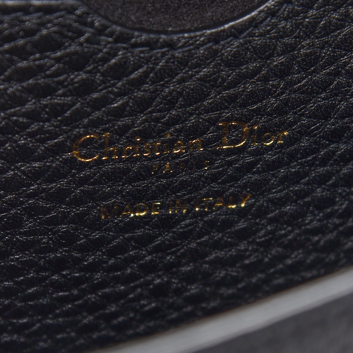 Christian Dior Grained Calfskin Large Bobby Flap Black 6 of 9