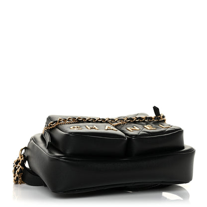 Chanel Calfskin Quilted Small Camera Case Black 3 of 10