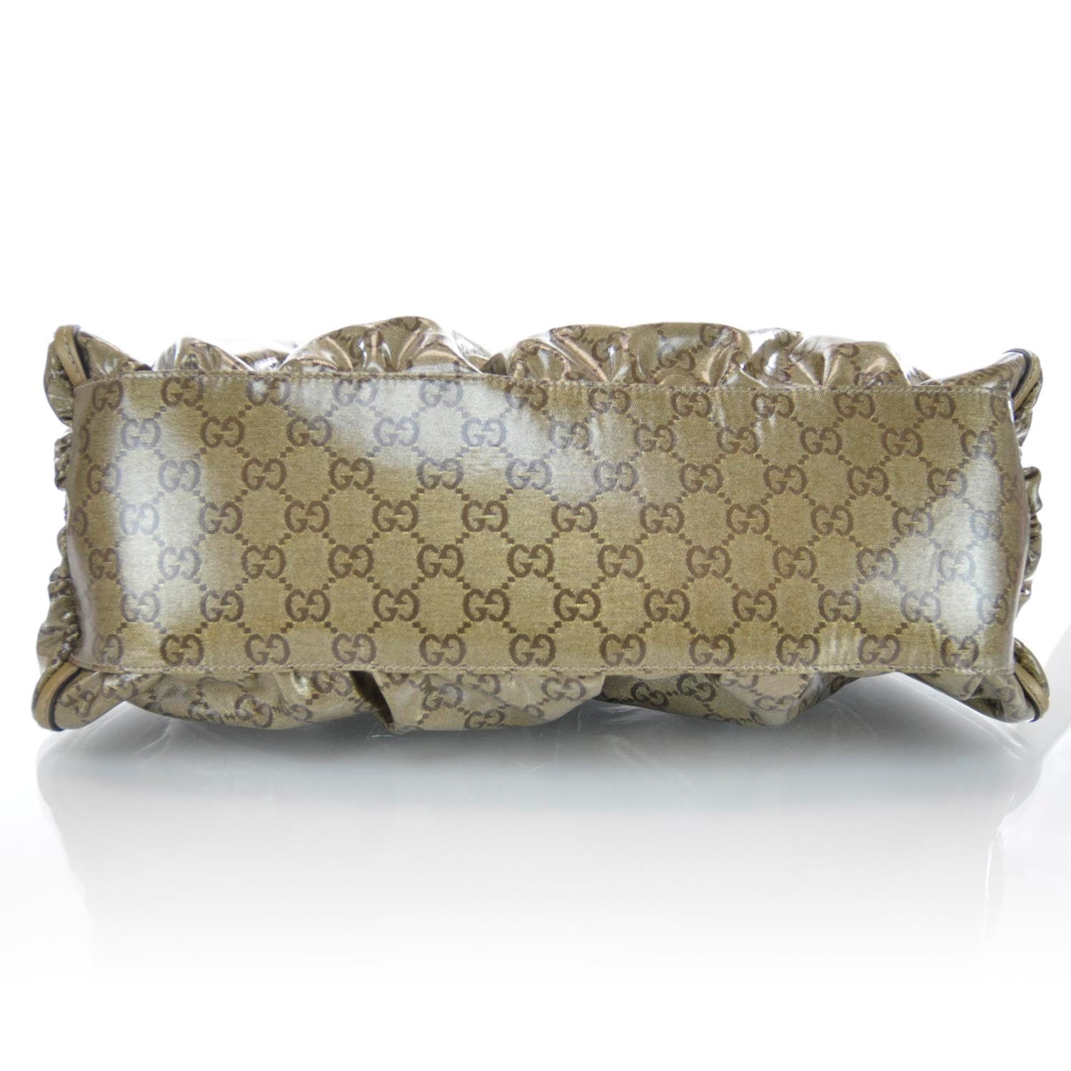 Gucci Monogram Crystal D Gold Hobo 5 of 10