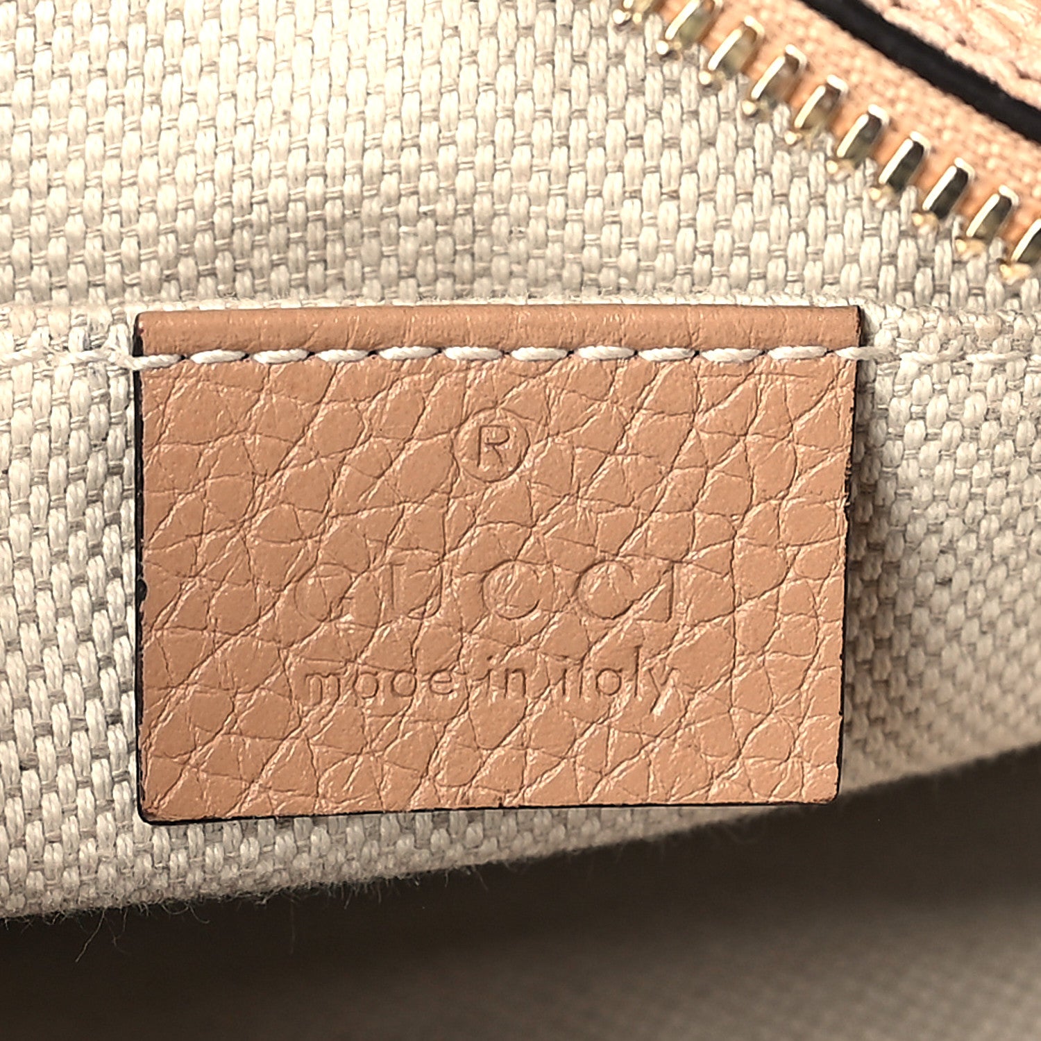Gucci Pebbled Calfskin Small Soho Disco Bag Camelia 6 of 9