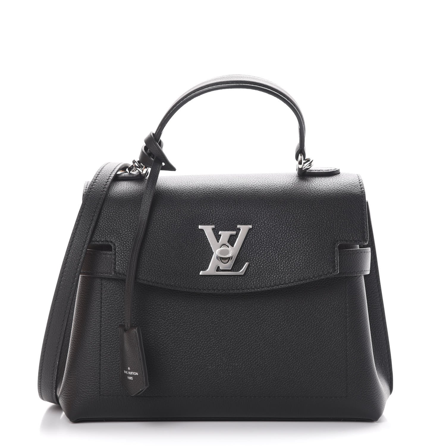 Louis Vuitton Calfskin Lockme Ever BB Black 1 of 10