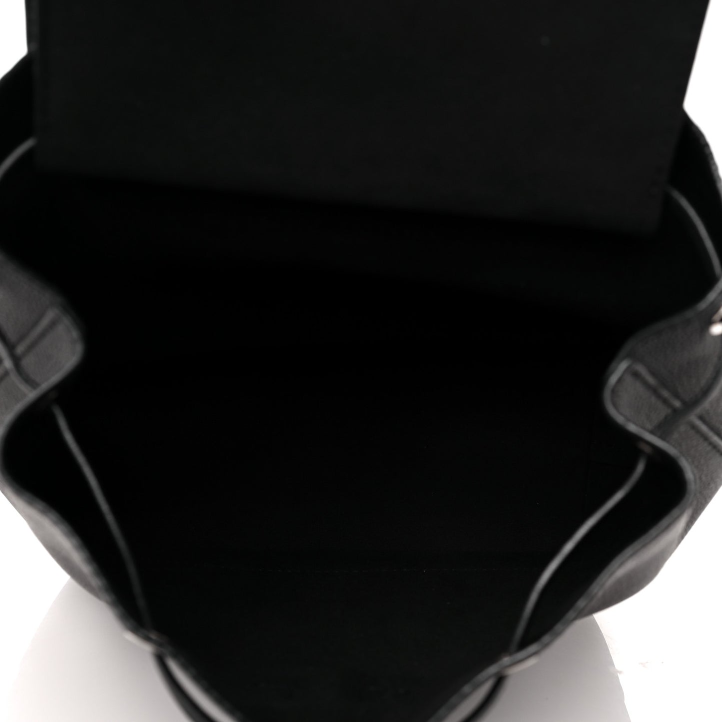Calfskin Lockme Backpack Black