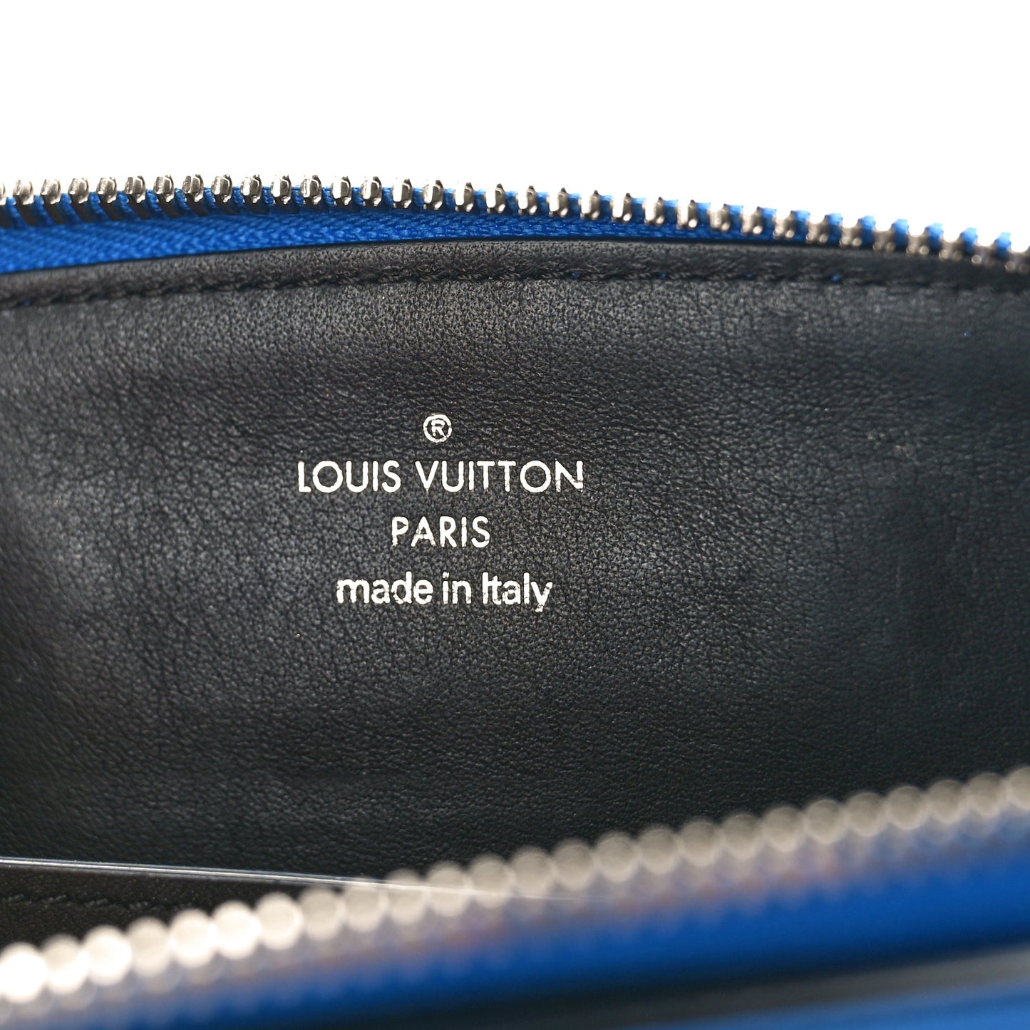 Calfskin City Steamer Clutch Black Bleu