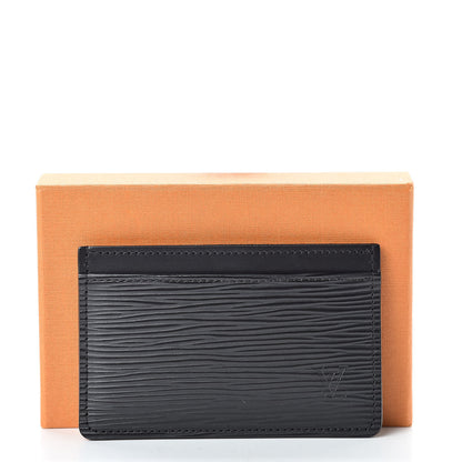 Louis Vuitton Epi Card Holder Black 8 of 8