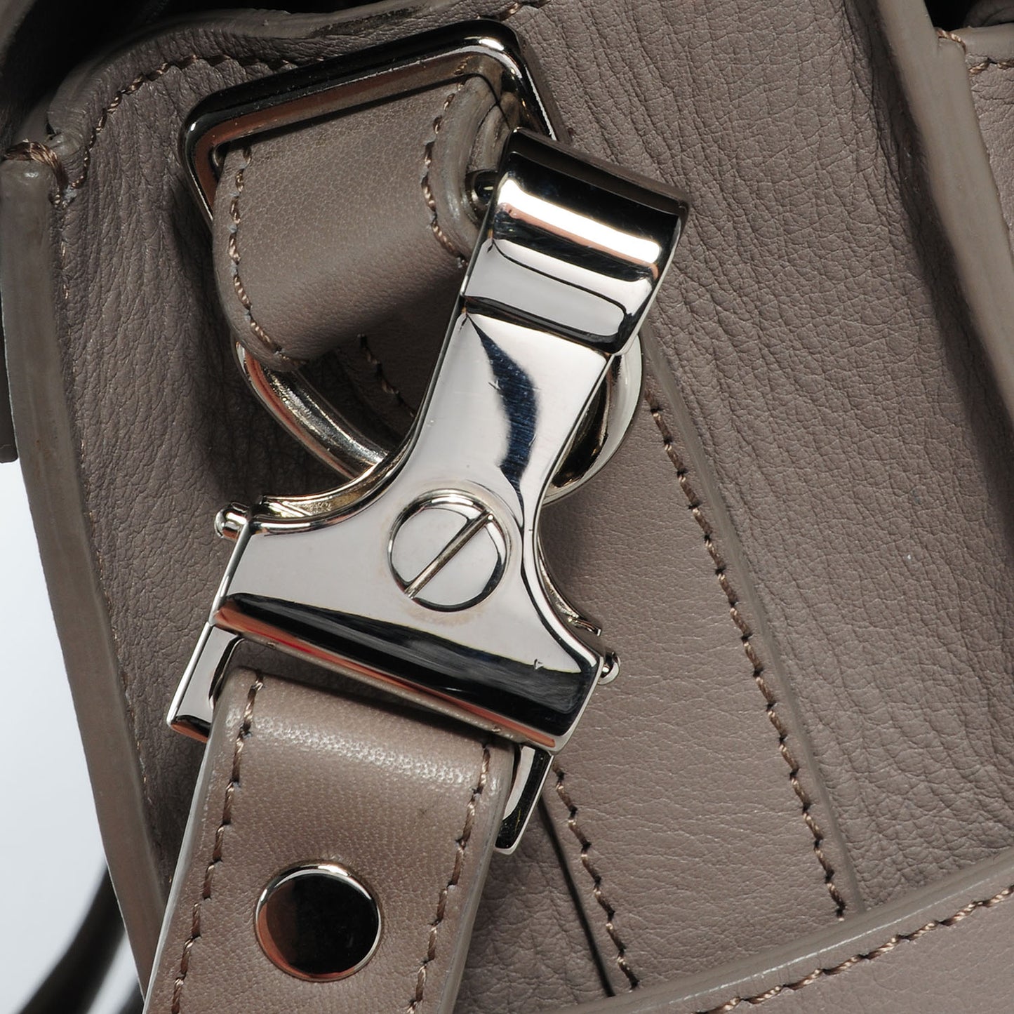 Leather PS11 Classic Shoulder Bag Mushroom