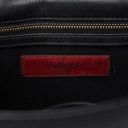 Valentino Garavani Vitello Small Glam Lock Rockstud Flap Black 8 of 9