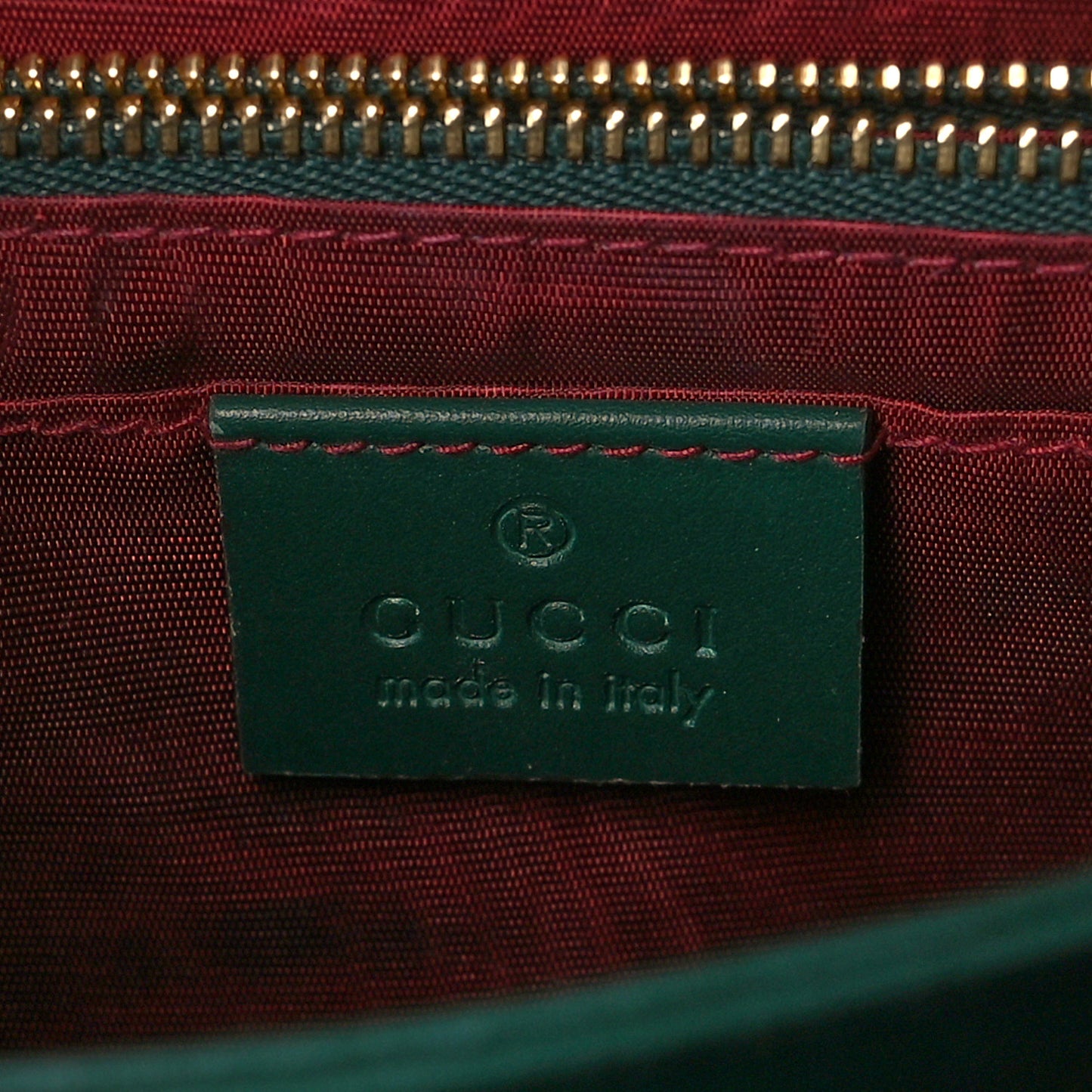Grainy Calfskin Small Zumi Shoulder Bag Vintage Green