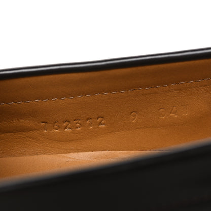 Gucci GG Supreme Monogram Mens Double Buckle Loafers 9 Beige Ebony Cocoa 9 of 10