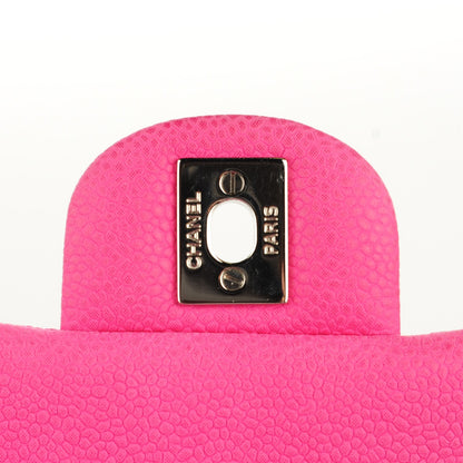 Chanel Iridescent Caviar Quilted Mini Square Flap Hot Pink 6 of 8