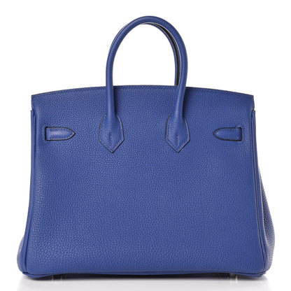 Hermes Togo Birkin 25 Bleu Electrique 3 of 26