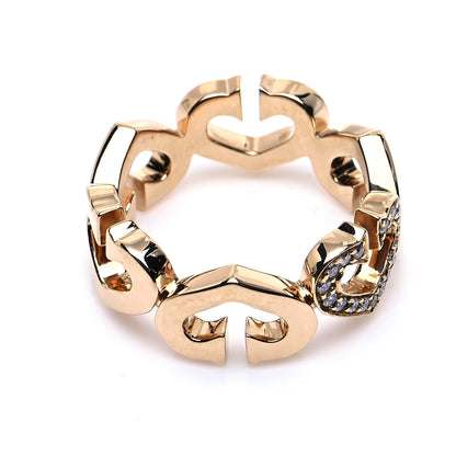 Cartier 18K Yellow Gold Diamond Hearts and Symbols Ring 50 5.25 5 of 5