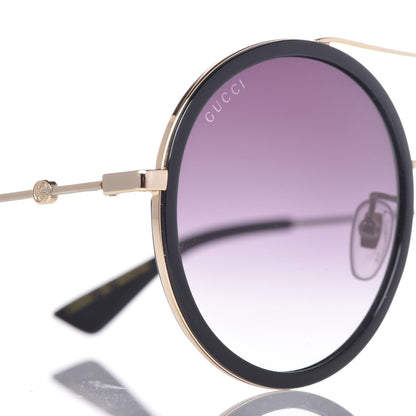 Gucci Round Frame Sunglasses GG0061S Black 8 of 9