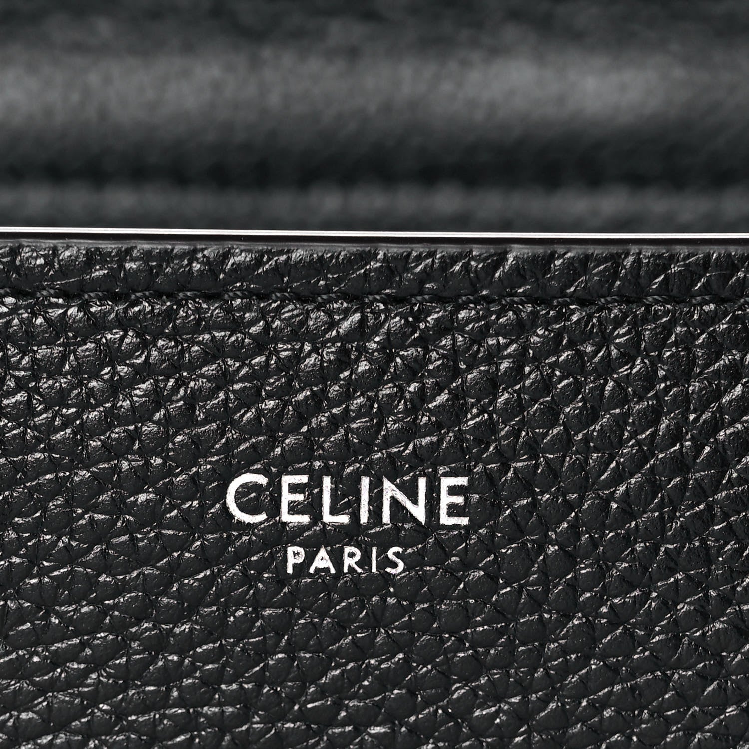 Celine Drummed Calfskin Micro Luggage Black 5 of 8