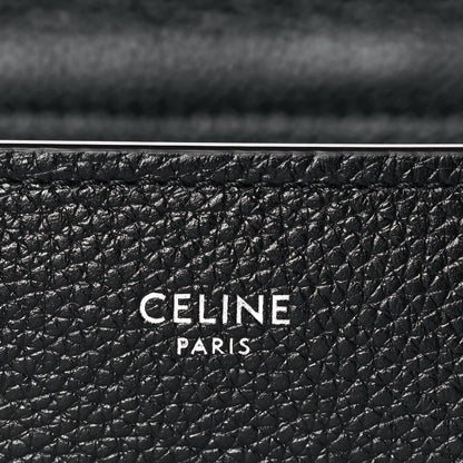 Celine Drummed Calfskin Micro Luggage Black 5 of 8
