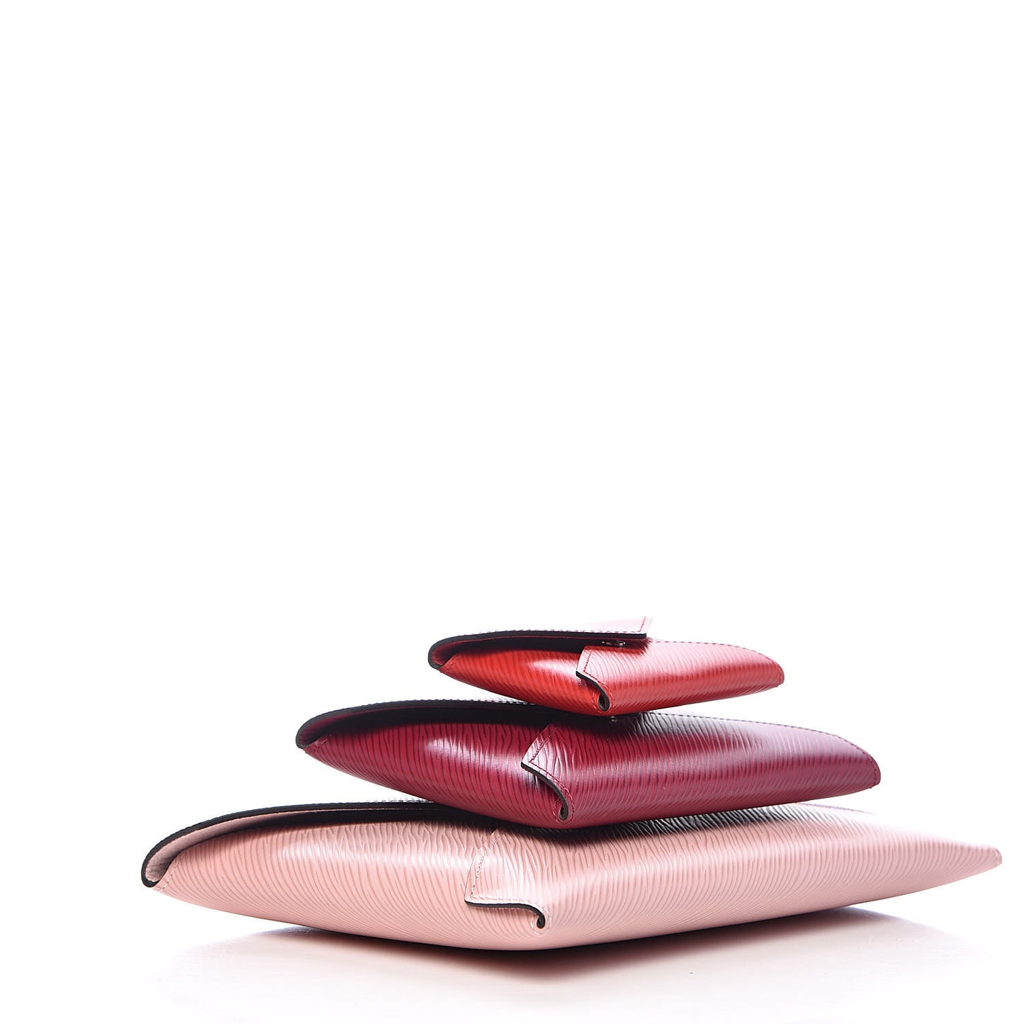 Epi Kirigami Pochette Set Rose Ballerine Fuchsia Coquelicot