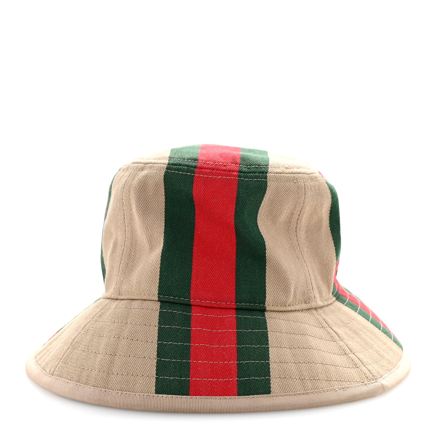Gucci Monogram Canvas Web Bucket Hat S Beige 4 of 13