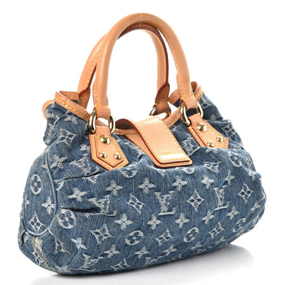 Louis Vuitton Monogram Denim Pleaty Blue 3 of 10