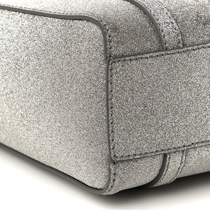 Balenciaga Glitter Calfskin XXS Everyday Tote Silver 6 of 13